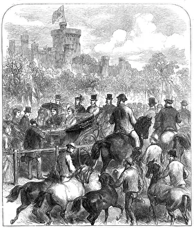 Helena Augusta Victoria Prints: The Queen at the Agricultural Society's Show in the Home Park