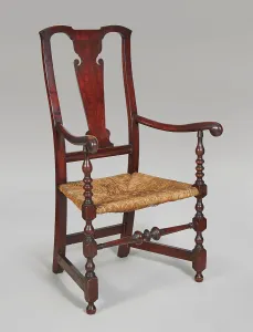 Clark Art Institute Prints: Queen Anne Transitional Armchair, c1750-80. Creator: Unknown