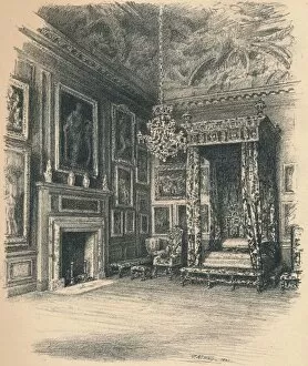 Queen Anne Bullen Gallery: Queen Annes Bedchamber, Hampton Court Palace, 1902. Artist: Thomas Robert Way