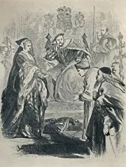 British Book Illustration Collection: Queen Catherine: Lord Cardinal, -To You I Speak c1890, (1923) Artist: Sir John Gilbert