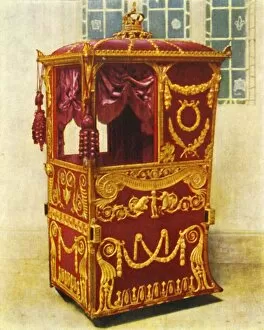 Charlotte Collection: Queen Charlottes Sedan Chair, 1938. Creator: Unknown