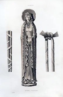 Saint Clotilda Prints: Queen Clotilda, c1100, (1843). Artist: Henry Shaw