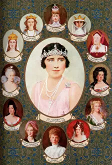 Lady Elizabeth Bowes Lyon Collection: Queen consorts crowned in Westminster Abbey, 1937