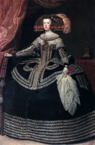 Braiding Prints: Queen Dona Mariana of Austria, c1652-1653. Artist: Diego Velazquez