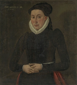 Watchfulness Prints: Queen Dowager Sophie of Denmark (?), 1591. Creator: Unknown