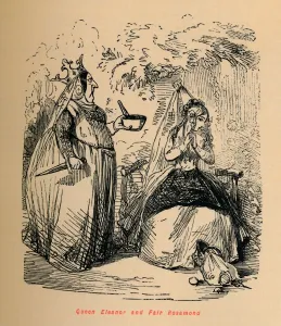 Agnew Co Prints: Queen Eleanor and Fair Rosamond, c1860, (c1860). Artist: John Leech