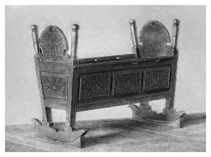 Boussod Prints: Queen Elizabeth Is cradle, (1896). Artist: Boussod, Valadon & Co