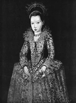 Queen Bess Prints: Queen Elizabeth I. as a child; from a picture exhibited at the Tudor Exhibition