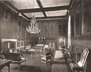 Chandeliers Gallery: Queen Elizabeths Room in Penshurst Place, Kent, 1894. Creator: Unknown