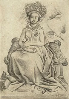 The Queen of Flowers, ca. 1435-40. Creator: Master of the Playing Cards