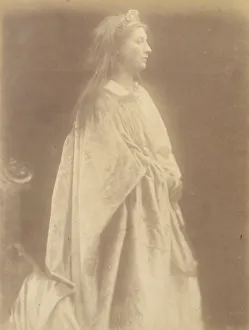 Pre Raphaelite Prints: Queen Guinevere, 1874. Creator: Julia Margaret Cameron