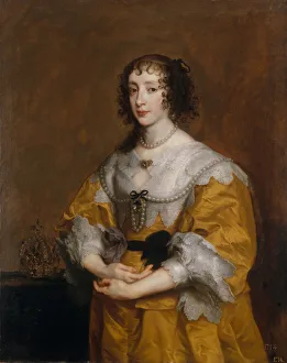 Sir Anthony Prints: Queen Henrietta Maria, 1636. Creator: Anthony van Dyck