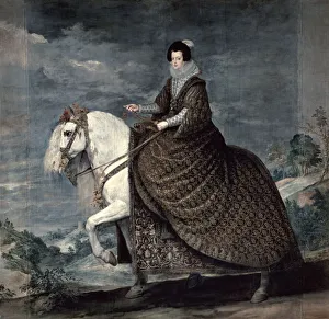 Dressmaking Gallery: Queen Isabella of Bourbon, 1629-1635. Artist: Diego Velasquez