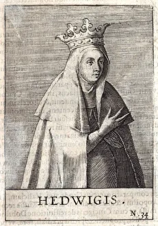 Hedwig Prints: Queen Jadwiga of Poland. Artist: Anonymous