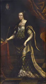 Hedwig Prints: Queen Jadwiga of Poland, ca 1676. Artist: Trycjusz (Tricius or Tretko), Jan (ca 1620-1692)