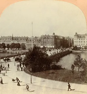Queen Louise Prints: Queen Louise Bridge, Copenhagen, Denmark, 1901. Creator: Keystone View Company