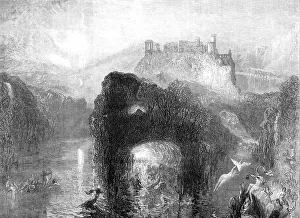Imaginary Prints: Queen Mab's Grotto, from the painting by J. M. W. Turner, 1870. Creator: W Thomas