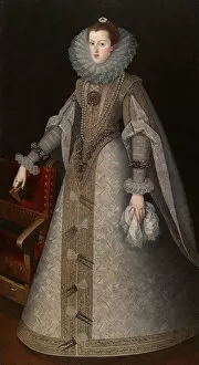 Pearl Necklace Collection: Queen Margaret of Spain, c. 1610. Creator: Andres Lopez Polanco