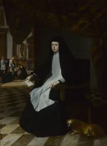 Philip Iv Gallery: Queen Mariana of Spain in Mourning, 1666. Artist: Martinez del Mazo, Juan Bautista (1605-1667)