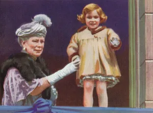 Margaret Rose Prints: Queen Mary (1867-1953) and Princess Margaret (1930-2002) on the occasion of King George Vs Silver J