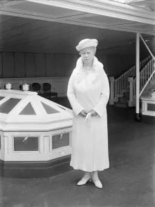 Queen Mary aboard HMY Victoria and Albert, 1933. Creator: Kirk & Sons of Cowes
