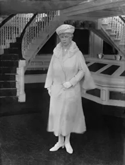 Princess Of Wales Collection: Queen Mary aboard HMY Victoria and Albert, 1931. Creator: Kirk & Sons of Cowes