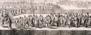 Hooghe Collection: Queen Mary IIs funeral, Westminster Abbey, London, 1695. Artist: Romeyn de Hooghe