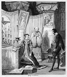Ambassador Prints: Queen Mary at the instance of Simon Renard affiancing herself to Philip of Spain