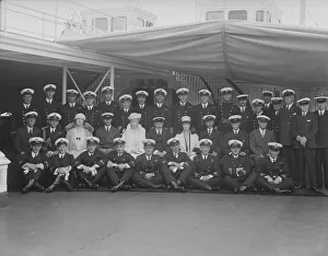Queen Mary and King George V on board HMY Victoria and Albert, 1932. Creator