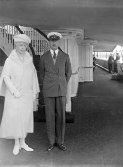 Gloucester Gallery: Queen Mary and Prince Henry aboard HMY Victoria and Albert, c1933