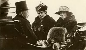 Mary Of Teck Gallery: Queen Mary with the Princess Royal and Viscount Lascelles, 1923. Creator: Unknown