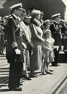 Marion Crawford Prints: Queen Mary sets off to visit Canada, 1939, (1951). Creator: Unknown