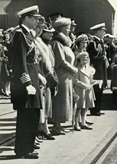 Princess Elizabeth Gallery: Queen Mary sets off to visit Canada, 1939, (1951). Creator: Unknown