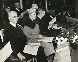 Queen Mary Of Teck Gallery: Queen Mary at the Thanksgiving for Victory concert, Royal Albert Hall, 1945, (1951)