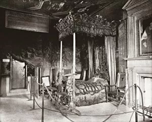 Queen Marys Bedroom at Holyroodhouse, Edinburgh, Scotland, 1894. Creator: Unknown