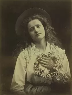 Albumen Print From Wet Collodion Negative Collection: Queen of the May, 1875. Creator: Julia Margaret Cameron (British, 1815-1879)