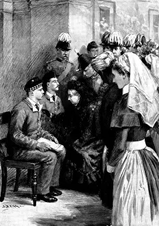 The Raj Prints: The Queen at Netley Hospital: Her Majesty conferring the Victoria Cross
