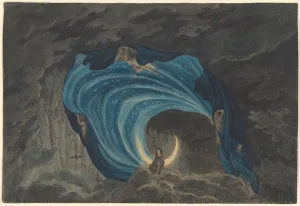 Queen of the Night Scene. Stage design for the opera Die Zauberflote by Wolfgang Amadeus Mozart, 181