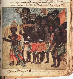 Angola Prints: Queen Nzinga with Military Entourage