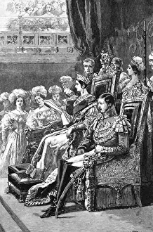 State Occasion Prints: The Queen opening Parliament, 1846, (1900)