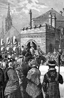 The Queen opening Parliament, 1846, (1900)