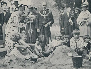 The Queen Opens a Childrens Playground, 1936, (1937). Creator: Unknown