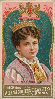 Queen of Portugal, from Worlds Sovereigns series (N34) for Allen & Ginter Cigarettes
