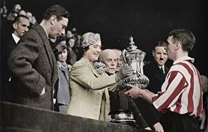 Elizabeth Angela Marguerite Bowes Lyon Gallery: The Queen Presents The Cup, 1937