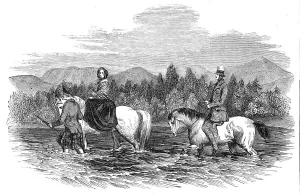Albert Prince Consort Collection: The Queen and Prince Albert fording the Garry, 1844. Creator: Unknown