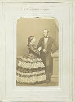 Albert Prince Consort Collection: The Queen and Prince Consort, 1861. Creator: John Jabez Edwin Mayall