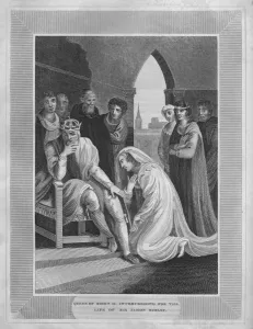Anne Of Prints: Queen of Richard II. Interceeding for the Life of Sir Simon Burley, 1838