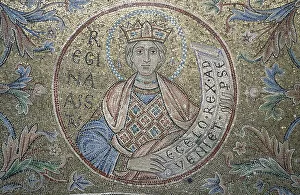 Song Of Songs Collection: The Queen of Sheba (Detail of Interior Mosaics in the St. Marks Basilica), 13th century