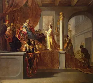 1640 Prints: Queen of Sheba before Solomon, 1640. Creator: Nikolaus Knupfer