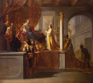 Song Of Songs Collection: Queen of Sheba before Solomon, 1640s. Artist: Knupfer, Nicolaes (1609-1655)